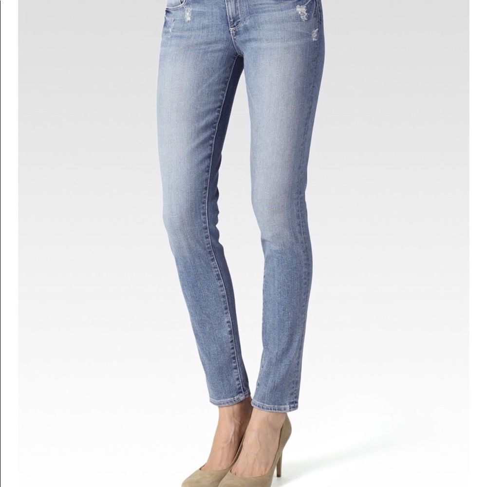 PAIGE Skyline Ankle Peg Jeans- Whitley